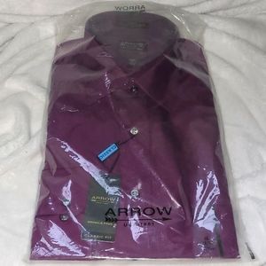 Arrow classic fit wrinkle free dress shirt